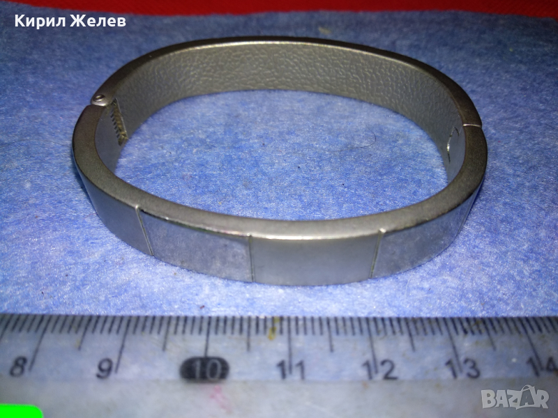 СТИЛНА СРЕБРИСТА ФЕШЪН АРТ ГРИВНА от НЕРЪЖДАЕМА БЛАГОРОДНА СТОМАНА 44155, снимка 1