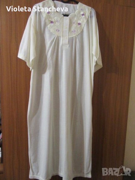 ПАМУЧНА НОЩНИЦА С КЪС РЪКАВ, снимка 1