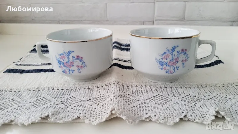 Български порцеланови чаши / завод "Китка", снимка 1