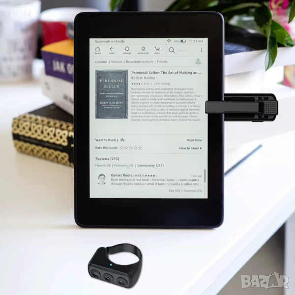 Bluetooth пръстен за Kindle (Page Turner), снимка 1