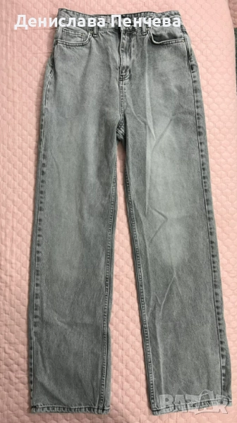 Дънки сиви - Wide leg , снимка 1