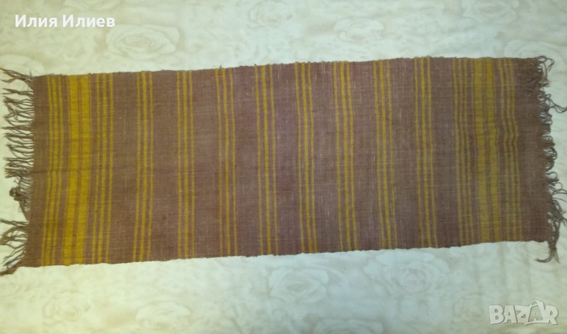Битова покривка от ръчно тъкан плат 130х50 см, снимка 1