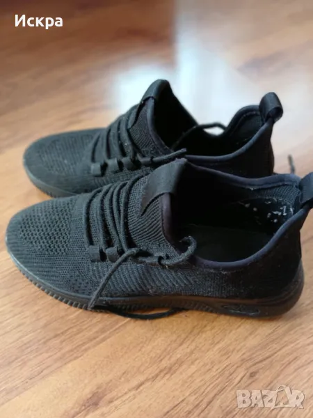 Черни платнени маратонки- 4 лв, снимка 1