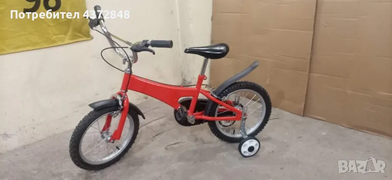 Детско колело с помощни колела 16 ", снимка 1