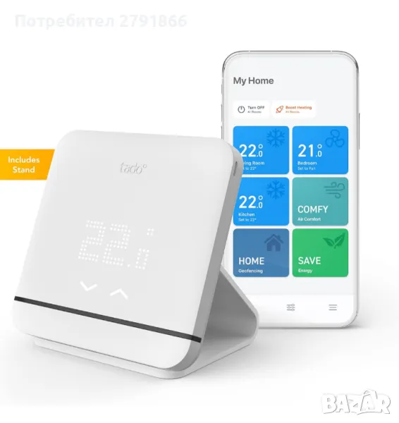 tado° Smart AC Control със стойка - Дигитален контрол на климатика - Контролирайте през телефона си, снимка 1