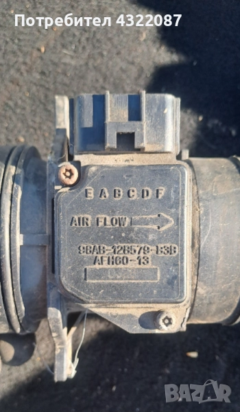 Дебитомер 98AB-12B579-B3B Ford 1.6 / 1.8 /2.0 / 1.8TDCI , снимка 1