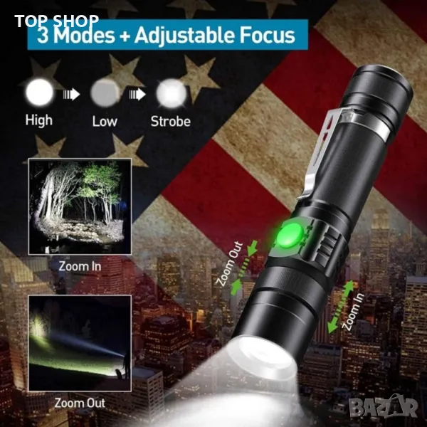 Акумулаторни фенерчета BUCASA S2500, снимка 1