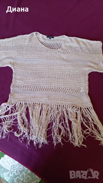 Лятна блуза с ресни, снимка 1