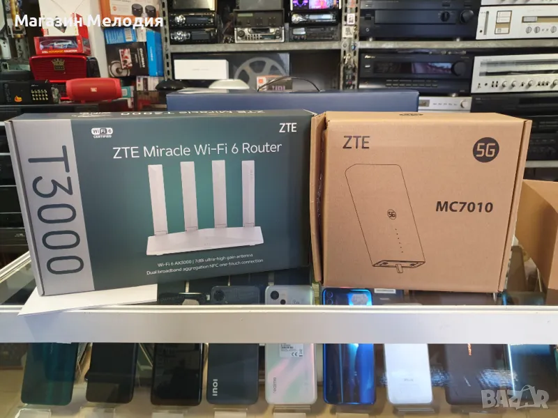 НОВИ! Комплект за външна инсталация. Външна антена ZTE MC7010 + Wi-fi Рутер ZTE T3000. Пълен комплек, снимка 1