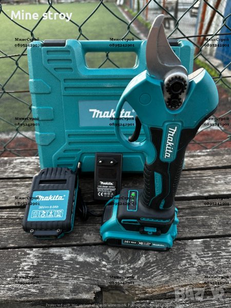 Акумулаторна лозарска ножица Makita 36V 8Ah до 30мм. МАКИТА, снимка 1