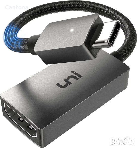 uni USB C към 4K HDMI адаптер, HDMI към USB-C (Thunderbolt 3/4) HDMI конвертор, за MacBook Pro/Air, , снимка 1
