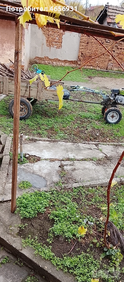 Мотофреза Гардения с ремарке в отлично състояние!, снимка 1