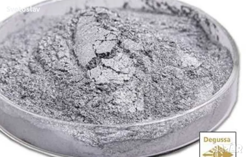 Бронз сребърен тинктура на прах супер фин bronze silver powder , снимка 1