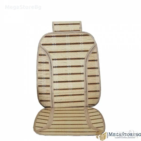 Калъфи, подложки, масажори за предни седалки тип бамбук 2бр. - 17107, снимка 1