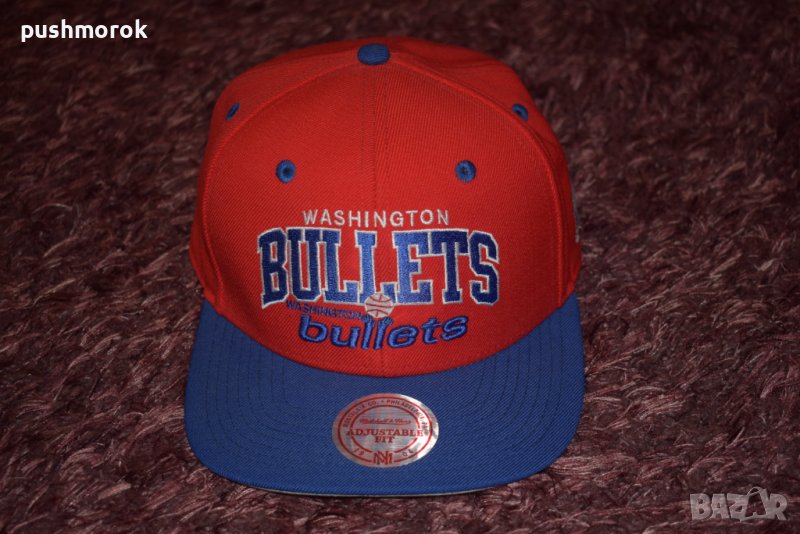 WASHINGTON BULLETS Snapback Red Blue NBA Wool Cap Hat, снимка 1