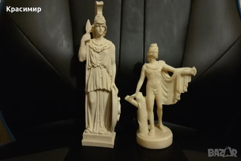 АТИНА ПАЛАДА  и АПОЛОН. БОГОВЕ ОТ ГРЪЦКАТА МИТОЛОГИЯ., снимка 1
