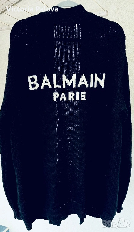 Мъжка дизайнерска жилетка оригинал BALMAIN PARIS  висша мода, снимка 1