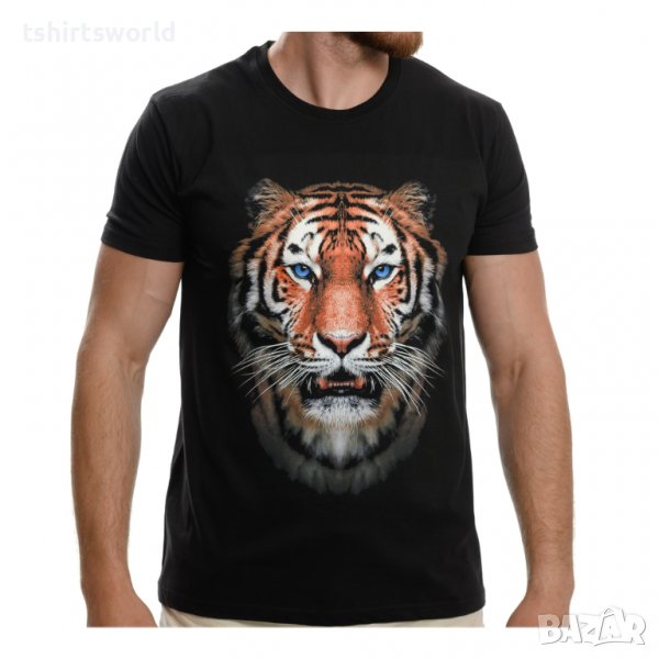 Нова мъжка тениска с дигитален печат Тигър, снимка 1