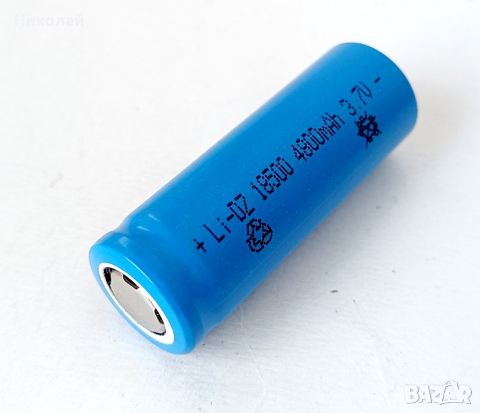 18500 3.7V 4800 mAh Li-Ion акумулаторна батерия , снимка 1