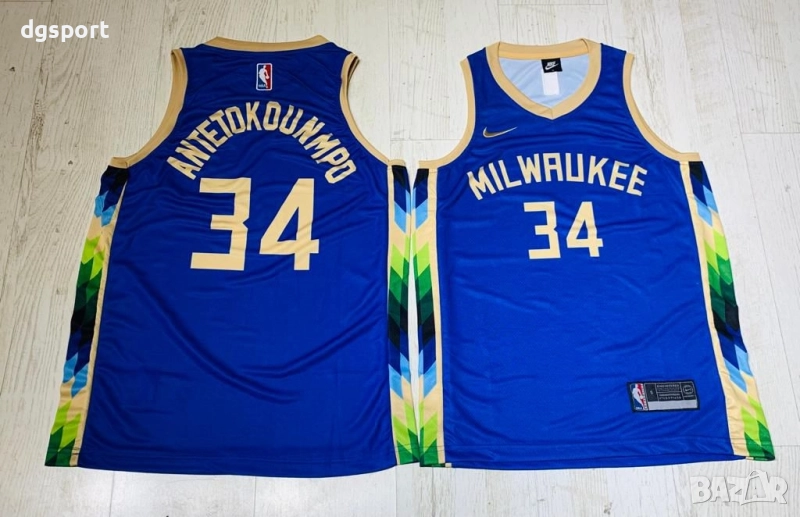 Баскетболен потник на Милуоки Бъкс #Адетокунбо #34!, снимка 1