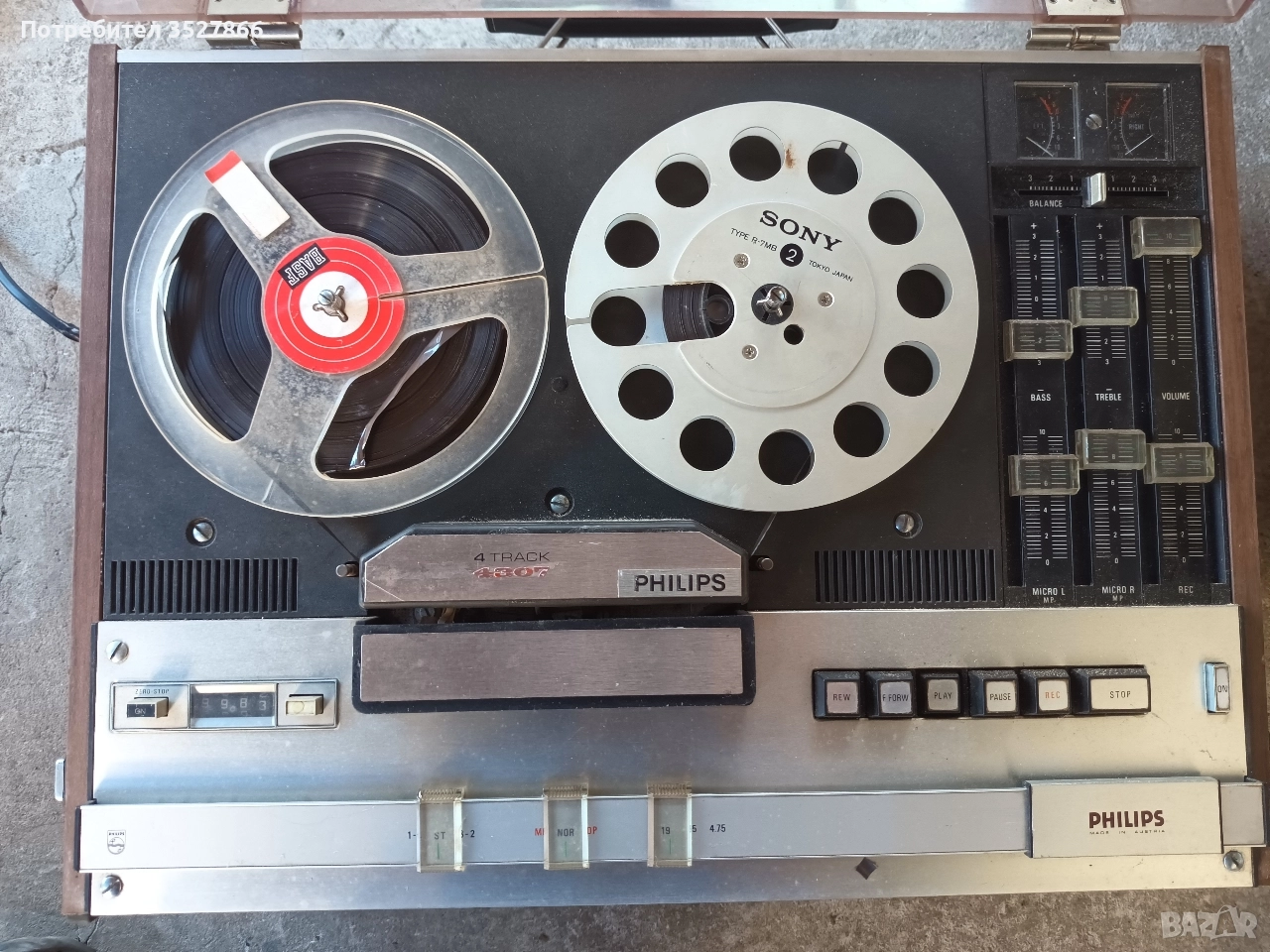 Магнетофон Philips 4307, снимка 1