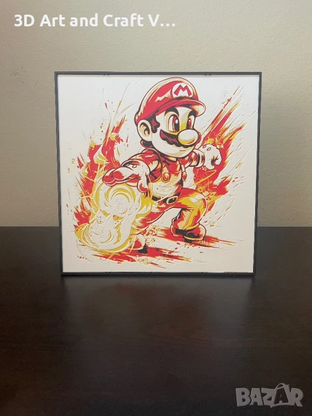 Релефна картина Fire Mario Power, снимка 1