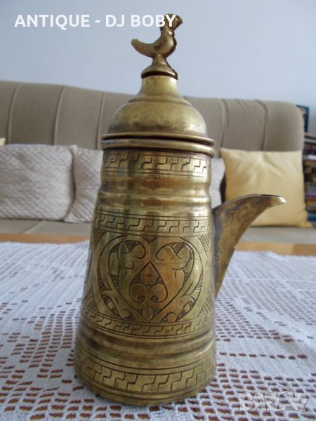 Старо Арабско-Турско медно джезве , снимка 1