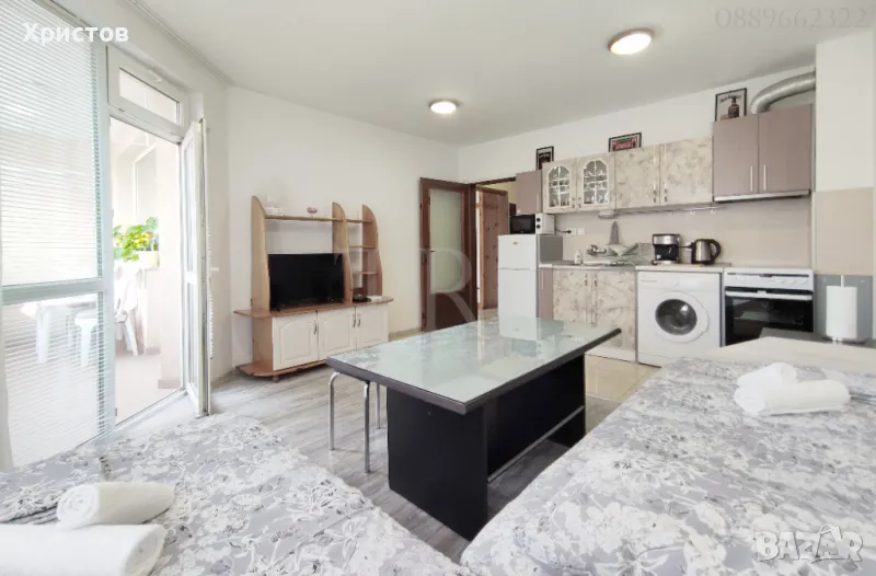 До Морска градина, двустаен апартамент ”Плаж 1” за нощувки, ж.к. Лазур, Бургас, под наем, снимка 1