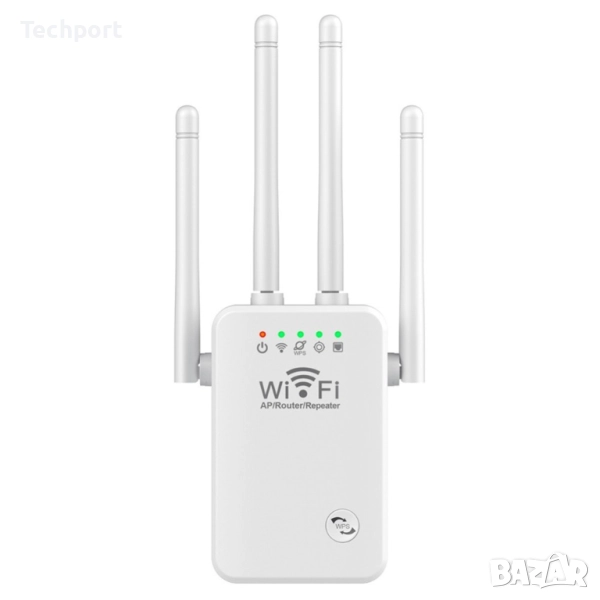WIFI Усилвател Повторител на Сигнал с 4 Антени до 300Mbps, снимка 1