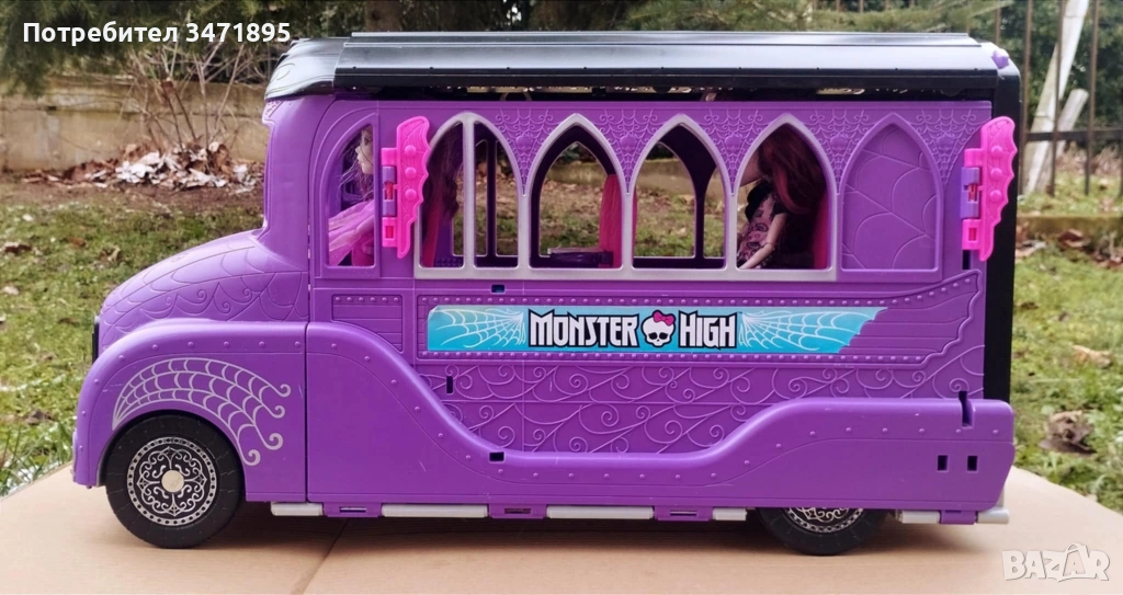 Парти-автобус с бар за кукли Монстър Хай и Барби / Monster High Bus, снимка 1