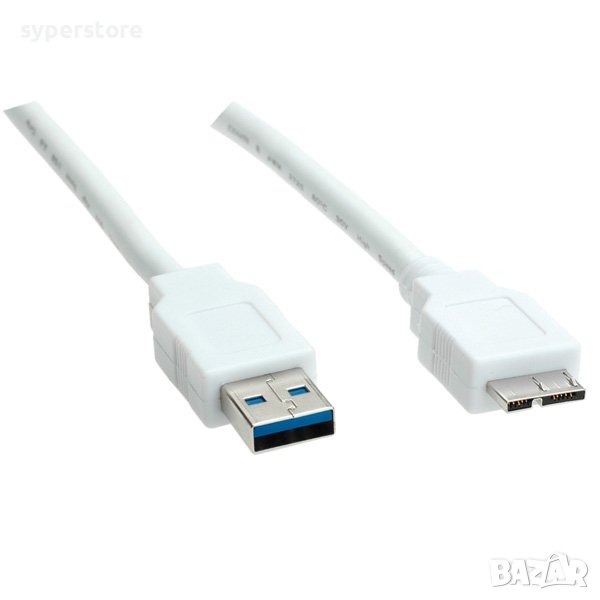 Кабел USB3.0 A-Micro A, M/M, 0.8m SS301090, снимка 1