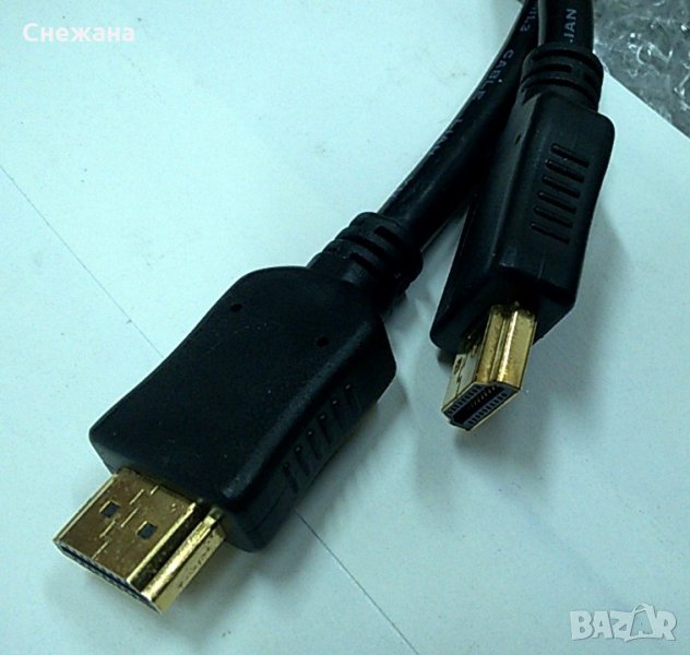 Кабел HDMI Gold видео FHD/1080p на 144Hz и 2560x1600/60Hz M/M, снимка 1
