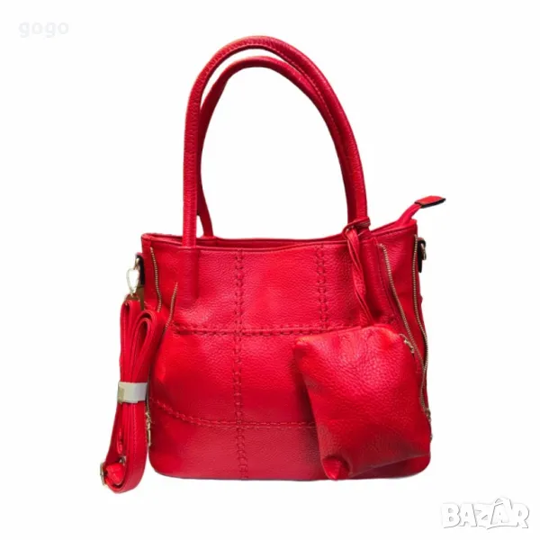 Елегантна и практична дамска чанта с включено портмоне, снимка 1