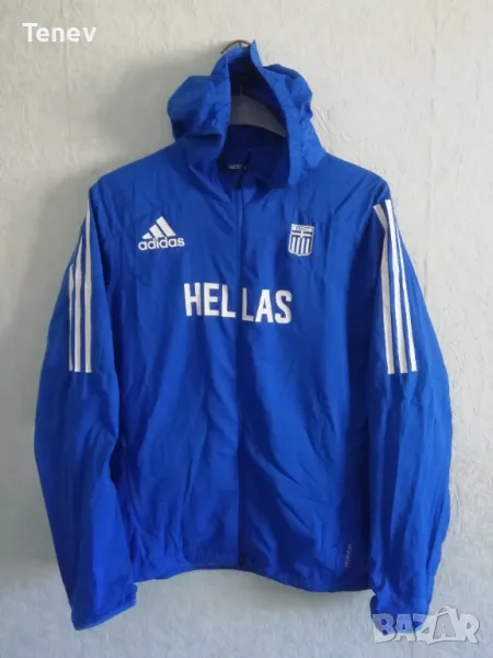 Hellas Greece Adidas Primeblue Adizero оригинално ново яке горнище ветровка Адидас Гърция дамско M, снимка 1