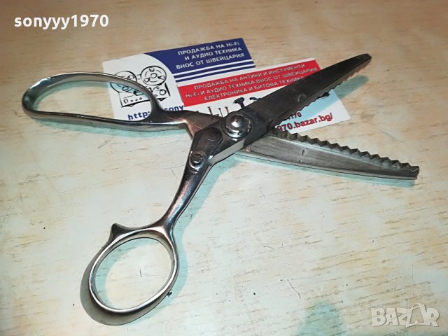 зиг-заг ножица АНТИКА, снимка 4 - Антикварни и старинни предмети - 29418356