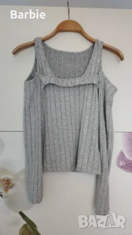 Дамска блуза с голи рамене