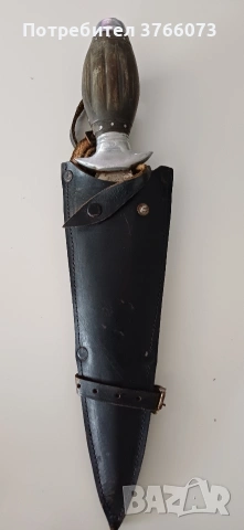 Стара кама с кожена кания , снимка 4 - Колекции - 54233925