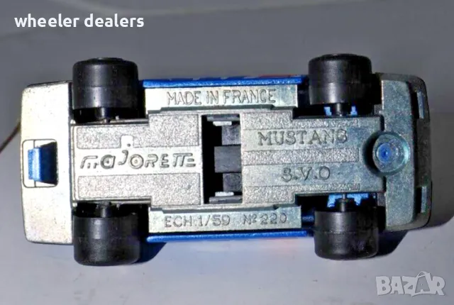 Метална количка пожарна Majorette 1986 Ford Mustang SVO, снимка 6 - Колекции - 50431899