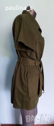 Зелен дънков гащеризон "Denim and Co." / голям размер , снимка 4 - Гащеризони - 36831556