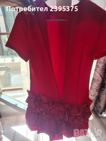 Красива червена рокля, снимка 2 - Рокли - 50680968