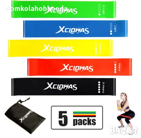 Ластик за тренировка 60 сантиметра, С различно съпротивление , снимка 3 - Фитнес уреди - 31246148