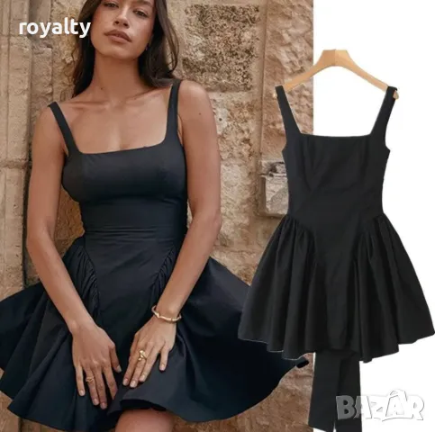 Черна дамска рокля 