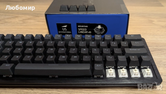 Механична клавиатура Mountain Everest 60 RGB с Linear 45 Speed суичове, снимка 8 - Клавиатури и мишки - 51635025