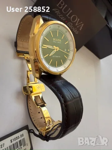 Bulova Accu-Swiss 64B127 Tellaro Автоматичен часовник - нов с кутия и документи, снимка 3 - Мъжки - 54092971
