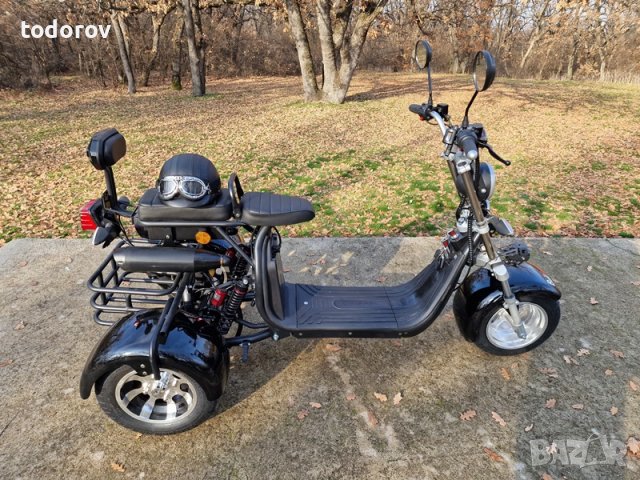 Електрическа триколка HARLEY BLACKSTAR 3000 + каска + симулатор, снимка 7 - Мотоциклети и мототехника - 44190347