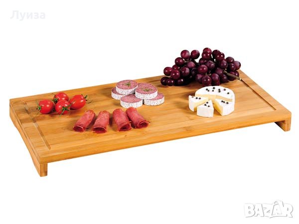 Красиво бамбуково плато за рязане и сервиране, снимка 3 - Прибори за хранене, готвене и сервиране - 30159813