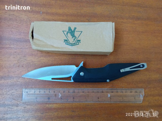 Сгъваем нож флипер steel claw boss-01, снимка 2 - Ножове - 31292272
