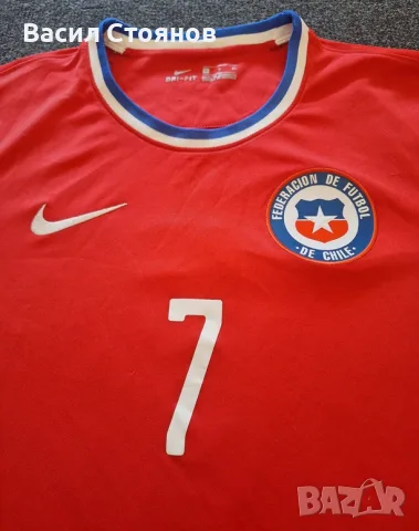 Чили / Chile Nike 2020-21 Home shirt - размер S, снимка 2 - Фен артикули - 50822545