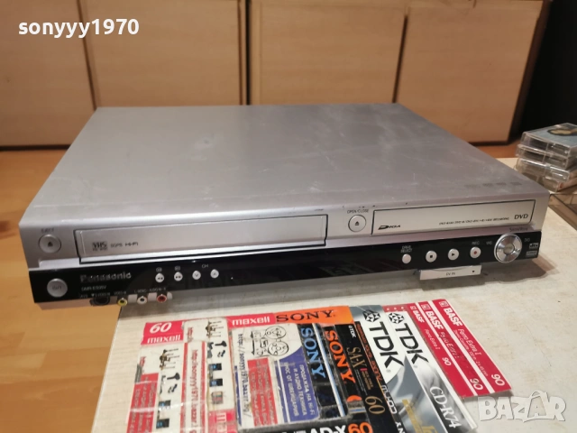 PANASONIC DMR-ES35V DVD RECORDER+VHS ВНОС GERMANY 1904260951LCHERY1, снимка 6 - Плейъри, домашно кино, прожектори - 54242306