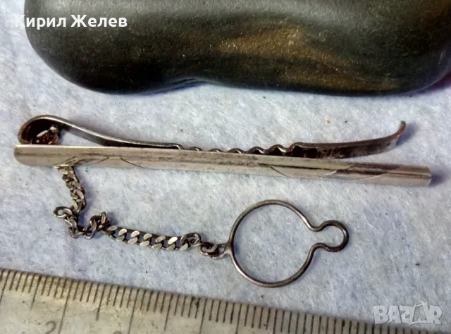 АРИСТОКРАТИЧНА СТИЛНА СРЕБЪРНА ИГЛА За ВРАТОВРЪЗКА ЛАКИРАНО СРЕБРО 925 ЩИПКА За ВРАТОВРЪЗКА 49317, снимка 6 - Други - 48476925
